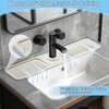 Silicone Sink Splash Guard Mat with Slanted Design,24*5.5 Inch Large