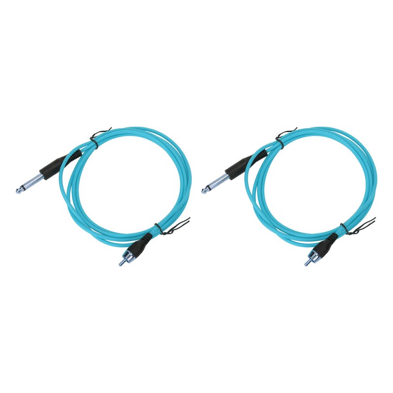 2pcs 5.9ft Tattoo Clip Cords RAC Interface Professional Copper Silicone