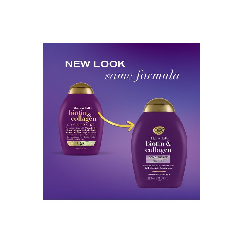 OGX Thick & Full + Biotin & Collagen Conditioner 385mL