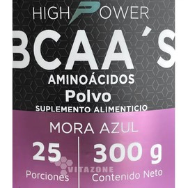 Bcaas Aminoácidos En Polvo Mora Azul High Power
