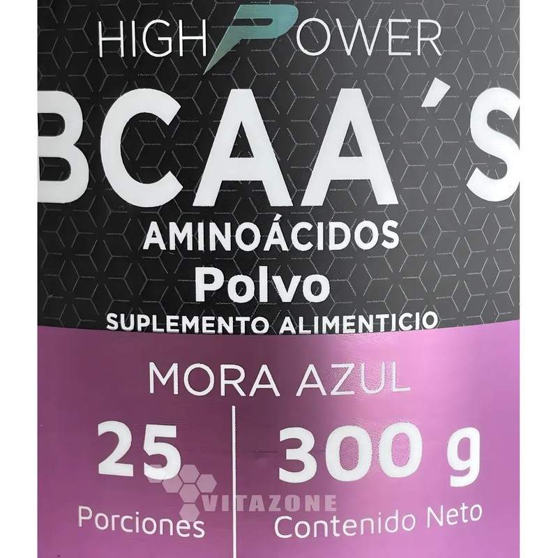 Bcaas Aminoácidos En Polvo Mora Azul High Power