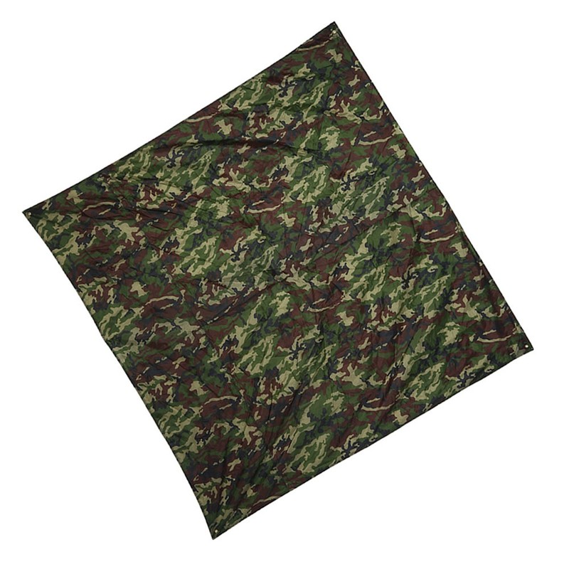 Camouflage Outdoor Portable Lightweight Rainproof Mat RainTent Tarp Shelter (2*2m)