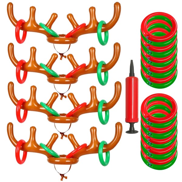 Christmas Inflatable Reindeer Antler Ring Toss Game - Christmas Party