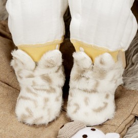 Meckior Infant Baby Boys Girls Cotton Booties Winter Fleece Warm Cozy Socks Soft Bottom Newborn Toddle First Walkers Crib Shoes with Grippers