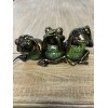 Terra Cottage 3 Green Glass Frogs Lamp Hear No Evil