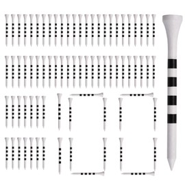 Wooden Golf Tees | 100-Piece Wooden Golf Mark Long Golf Tees,Creative Golf Balls Accessories Ball Marker for Golf Training Golf Competition