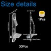 INCREWAY 30 Pack Shelf Support Peg, Clear Plastic Cabinet Shelf