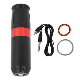 Tattoo Pen Machine RCA Interface Slip Proof Handle Shader Liner Alloy Tattoo Pen for Salon Black Red