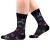 WeciBor 5 Pairs Men's Funny Colourful Casual Novelty Combed Cotton