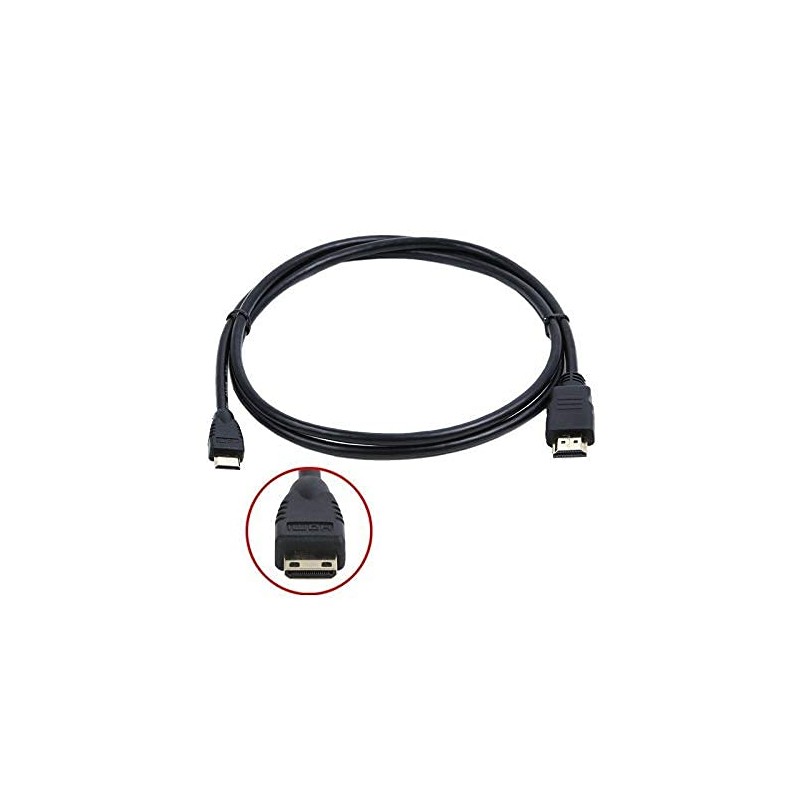 Mini HDMI Cable Lead for Sony Digital Camera SLT-A57 HD