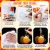 Yaomiao 30 Sets Fall Thanksgiving Suncatchers Art Kits DIY Turkey