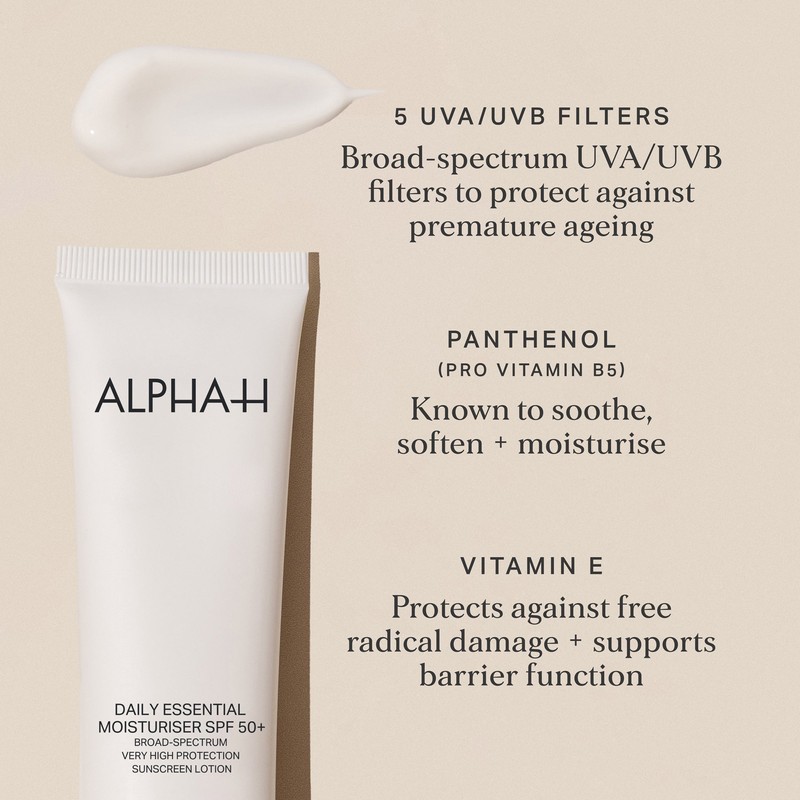 Alpha-H Daily Essential Moisturiser SPF50+ 30ml