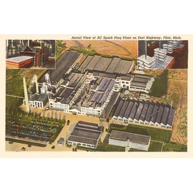 AC Spark Plug Factory, Flint - Vintage Image