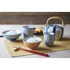 TAMAKI T-930588 Japanese Pot, No. 6 Earthenware, Three Color Tokusa,