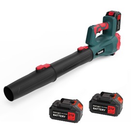 TOWIAC 580CFM Cordless Leaf Blower, 6-Speed Electric Lawn Blower with 2x4.0Ah Battery & Charger, Lightweight Patio Cleaner for Leaves, Snow, and Debris