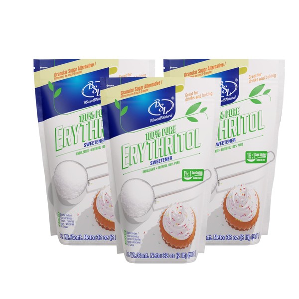 100% Pure Erythritol Sweetener Granular Tri Pack - 1½ :1