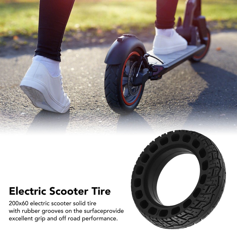 200x60 Electric Scooter Solid Tire Replacement Rubber Scooter Tire for