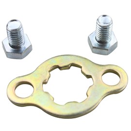 WOOSTAR 17mm Engine Sprocket Retainer Plate Clip with Screws Replacement for 50cc 70cc 90cc 110cc 125cc ATV Go Kart Dirt Pit Bike Dune Buggy Quad