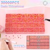 30000Pcs Resin Rhinestones for Bedazzling with B7000 Jewelry Glue, Red