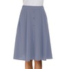 Afibi - Falda midi plisada de cintura alta para mujer,