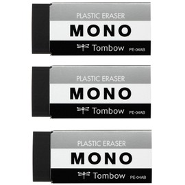 トンボ鉛筆 MONO 消しゴム モノPE04 ブラック JCC-311 3個入