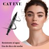 DOMOKO 3 PCS Delineadores de Ojos Impermeable, Delineado Líquido de