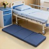 JZHLLA Foldable Fall Protection Mat for Elderly Blue Waterproof Non
