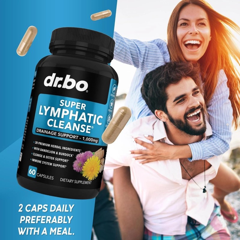 DR. BO Lymphatic Drainage Supplements Pills - Lymphatic Support Total