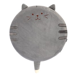 TINAYAUE Cartoon Cat Cushion Round Animal Cushion Soft Tatami Seat Cushion Plush Chair Cushion Thickened Sofa Cushion Comfortable Floor Cushion Home Decor Ornaments for Home, Office, Car, School