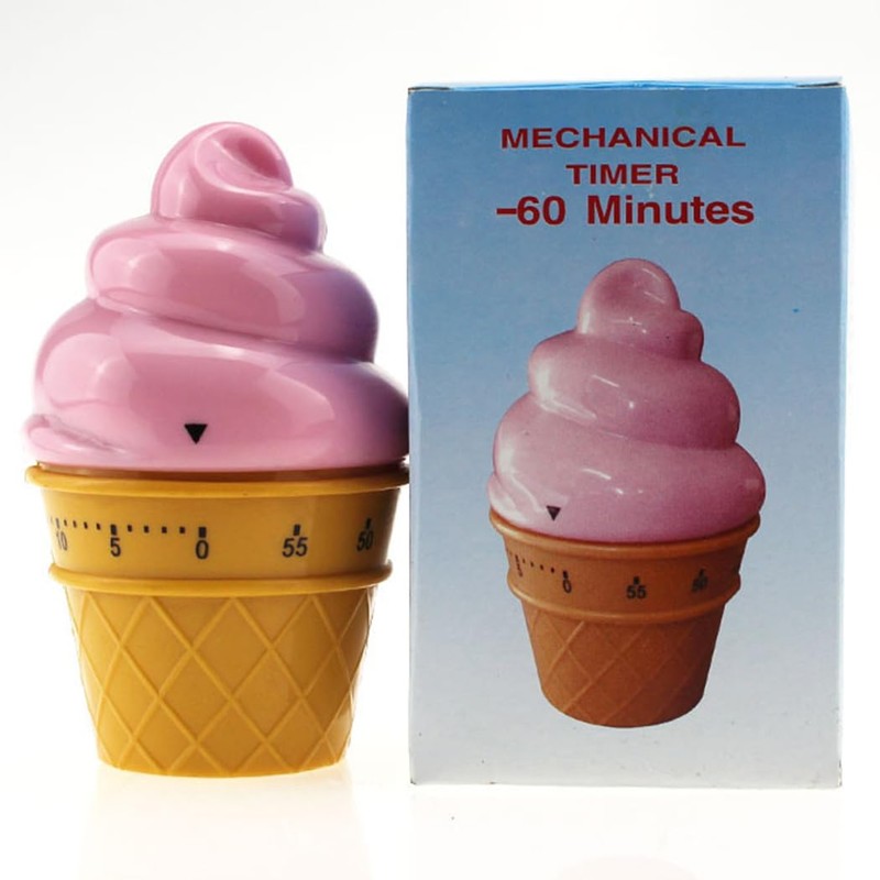 Ranvi Cute Ice Cream Shaped Time Manager 60 Minutes Mechanical