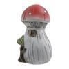 T Tulead Red Garden Mushroom Figurine Micro Decoration Statues Garden