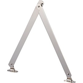 TRUSCO(トラスコ) スチール製止付き平棒ステー 全長450mm 左用 TS-51-L