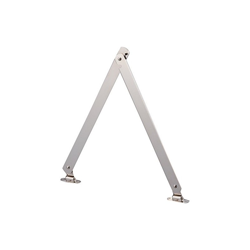 TRUSCO(トラスコ) スチール製止付き平棒ステー 全長450mm 左用 TS-51-L