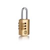 40mm Brass Combination Padlock pk 1 box