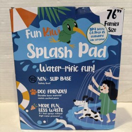 Fun Kiwi Non-Slip Splash Pad for Dogs, Kids & Adults - Large 76” - FUN KIWI -