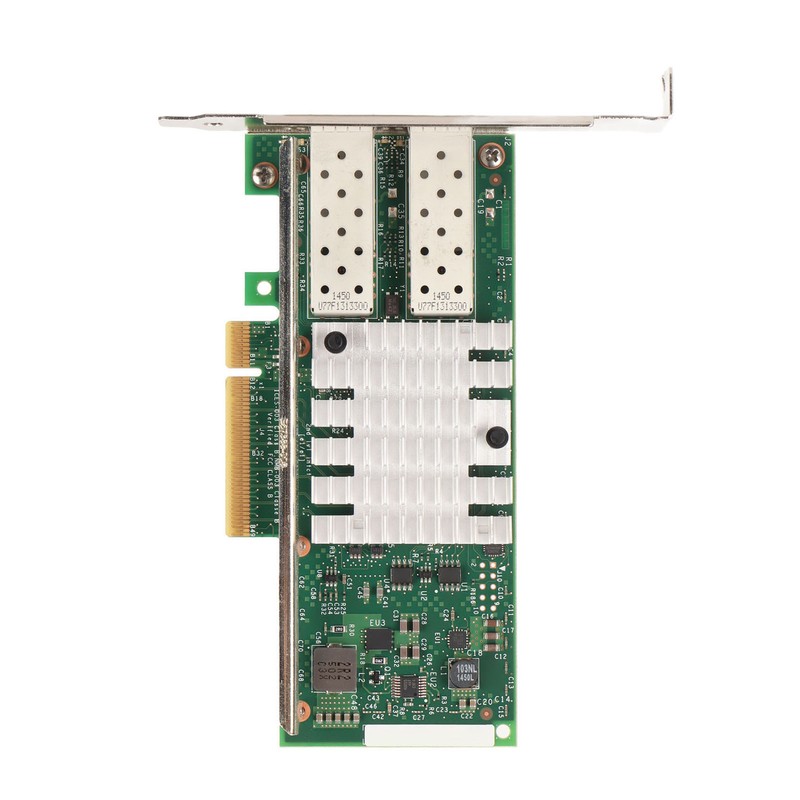 Server Adapter 10Gbps 2 SFP Ports PCI Express X8 Plug