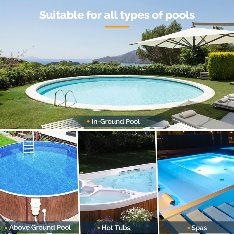 VINGLI Handheld Pool Vacuum,Swimming Pool Cleaner with Rechargeable Cordless Ideal