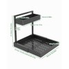 UMDONX Sink Kitchen Organiser 2-Tier Under Sink Shelf | Pull-out
