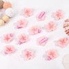CÉLLOT 25Pcs Small Mini Clips with Spring Flower Design,Pink Cherry