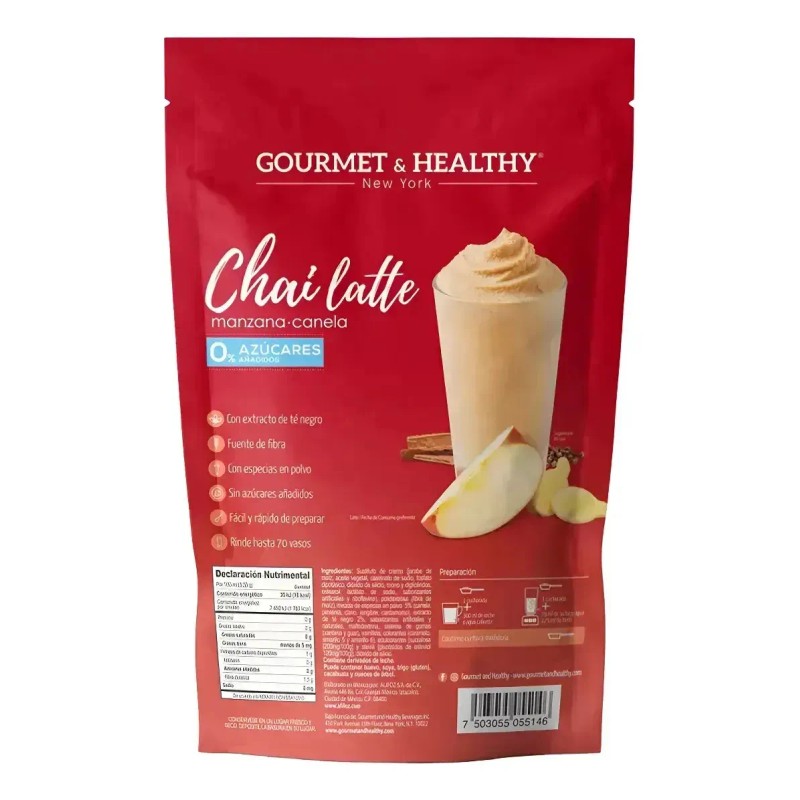 Chai Latte Manzana Canela Gourmet Healthy New York