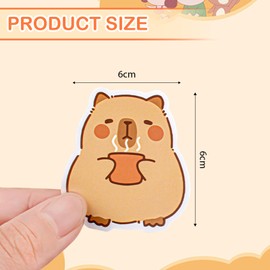 Landrain Pack of 200 Capybara Stickers, Cartoon Kawaii Waterproof Animal Stickers