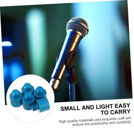 Vaguelly 5pcs All-metal to Microphone Screw Adapter for Tripod Stand Durable Converter Screws for Stable Mic Mounting Easy Installation for Cameras and Microphones
