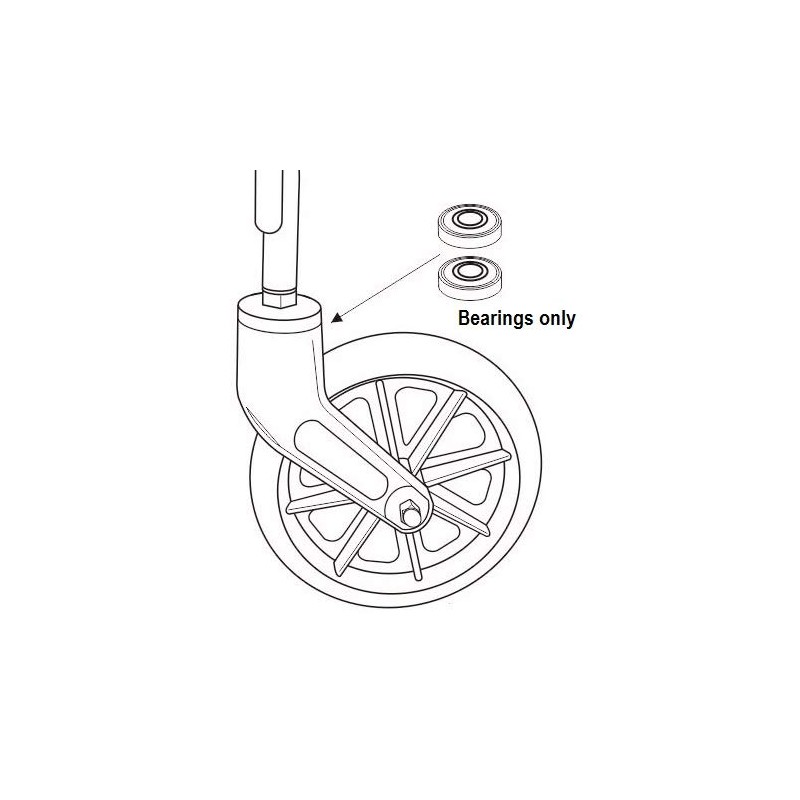 Fork stem Bearings - Swivel Bearings (1 Pair) for Most