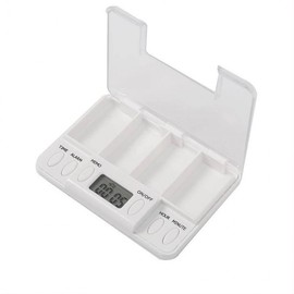 Store timer pills 4 times a day Case (white)