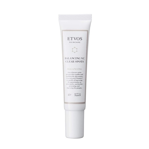 ETVOS Balancing VC Clear Spots, 0.9 oz (25 g), Anti-Glare, Sebum, Skin Rashes, Beauty Serum, Azelic Acid, Glycyrglycine, Human Ceramic