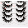 Poolunch False Eyelashes Fluffy Cat Eye Look 8D Crossed Wispy