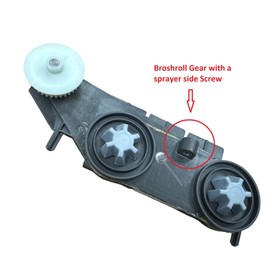 XCESS XPRESS Broshroll Gear and Belt with Sprayer Side Screw Assembly Compatible with Hoover SmartWAsh Gen 2, SmartWash PET FH52000, FH52000G, FH52001G, FH52002G, FH52001V, FH53000, FH53000PC