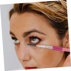 WOONEKY Portable Makeup Lash Brush for Extensions Girls Eyelash Applicator Tool Lash Curler