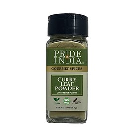 Pride of India - PACK of 6 - Curry Leaf Ground – Fresh Aroma/Distinct taste – No GMO/No Artificial Color – Traditional Indian Spice – Easy to Use – 1.3 oz. Small Dual Sifter Bottle