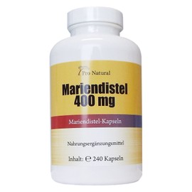 Milk Thistle Extract 400mg – 80% Silymarin (320mg) – 240 Capsules – Detox by Silymarin